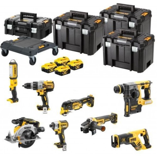 DeWALT DCK853P4T Aku kombo sada(DCH273+DCD996+DCG405+DCF887+DCS570+DCS367+DCS355+DCL050+4x5,0Ah)Tstak