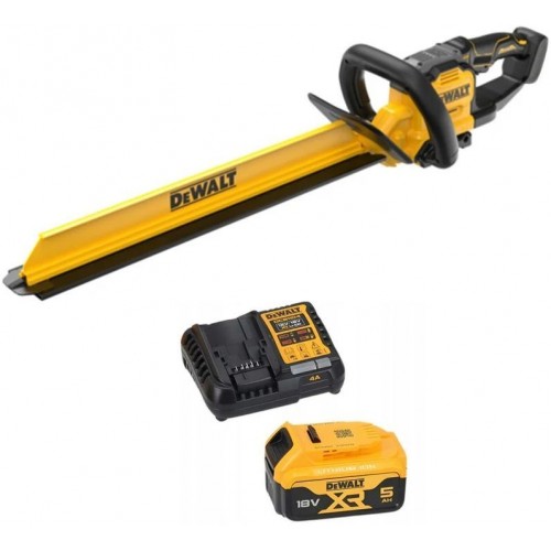 DeWALT DCMHT567P1 Bezuhíkové nůžky na živý plot XR (18V/60cm/1x5,0Ah) DeWALT DCMHT567P1 Bezuhíkové nůžky na živý plot XR (18V/60cm/1x5,0Ah)