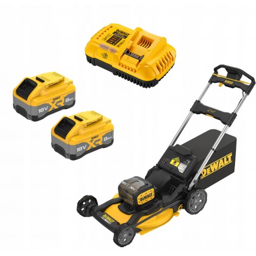 DeWALT DCMWP134W2 Sekačka na trávu bez pojezdu 53 cm (18V/2x8,0Ah)