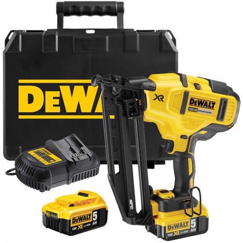 DeWALT DCN660P2 Aku hřebíkovačka 63 mm XR (18V/2x5,0Ah) kufr Tstak