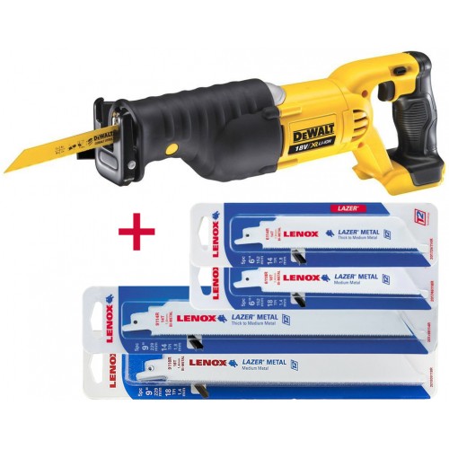 DeWALT DCS380NX Mečová pila + 120 pilových plátků LENOX