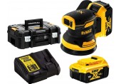 DeWALT DCW210P2 Aku excentrická bruska XR (125mm/18V/2x5,0Ah) kufr Tstak