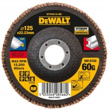 DeWALT DT30612 Brusný lamelový kotouč Extreme na kov 125 mm, plochý, 60G
