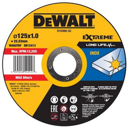 DeWALT DT43902 Řezný kotouč na nerez 125 x 22.2 mm