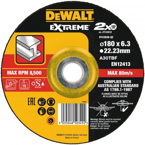 DeWALT DT43948 brusný kotouč na kov, 180mm