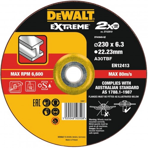 DeWALT DT43949 brusný kotouč na kov, 230mm
