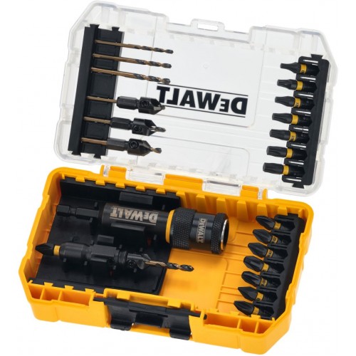 DeWALT DT70779T Sada vrtáků, bitů a záhubníků - 22 ks DeWALT DT70779T Sada vrtáků, bitů a záhubníků - 22 ks