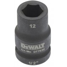 DeWALT DT7530 Extreme Impact Nástrčná hlavice 1/2“ krátká, 12 mm