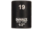 DeWALT DT7537 Nástrčná hlavice EXTREME IMPACT 1/2“ krátká, 19 mm
