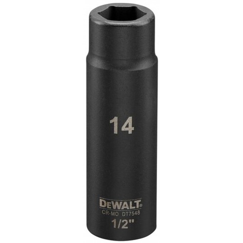 DeWALT DT7548 Nástrčná hlavice EXTREME IMPACT 1/2“ dlouhá, 14 mm