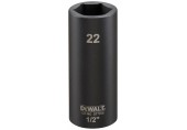 DeWALT DT7556 Nástrčná hlavice EXTREME IMPACT 1/2“ dlouhá, 22 mm