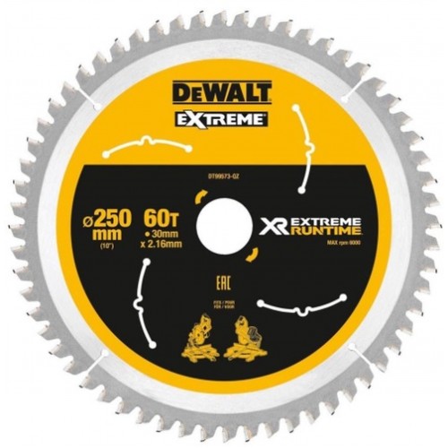 DeWALT DT99573 Pilový kotouč 250 x 30 mm, 60 zubů FZ 7 °