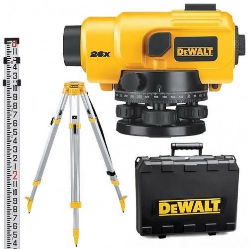 DeWALT DW096PK Nivelační optický přístroj 26x - sada, tyč, stativ, kufr