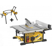 DeWALT DWE7492S – Stolová pila s mobilním stojanem pro přesné řezání
