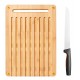 Fiskars Bambusové prkénko pro krájení chleba a nůž na krájení chleba 1057551