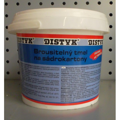 DISTYK brousitelný tmel na sádrokarton 1,5 kg