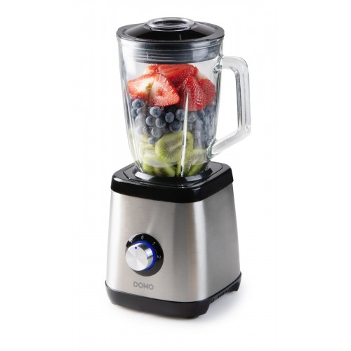 DOMO Stolní mixér se skleněnou nádobou 1,5l, 1000W DO1133BL