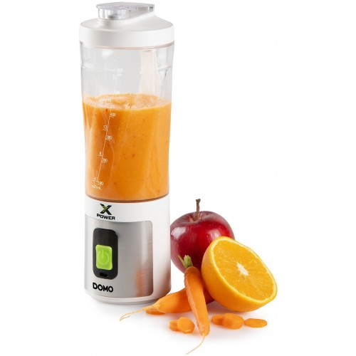 DOMO Aku smoothie mixér X-Power to go 120W, bílý DO752BL