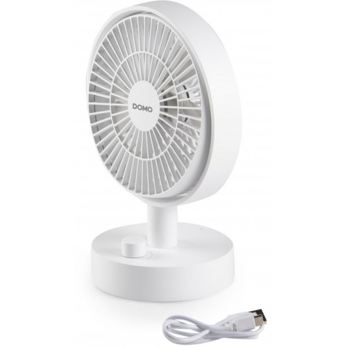DOMO Stolní USB aku ventilátor s oscilací DO8151