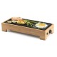 DOMO Bamboo Style Stolní elektrický gril Plancha (36x14cm/1000W) DO9270G