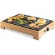DOMO Bamboo Style Stolní elektrický gril Plancha (42x28cm/1800W) DO9271G