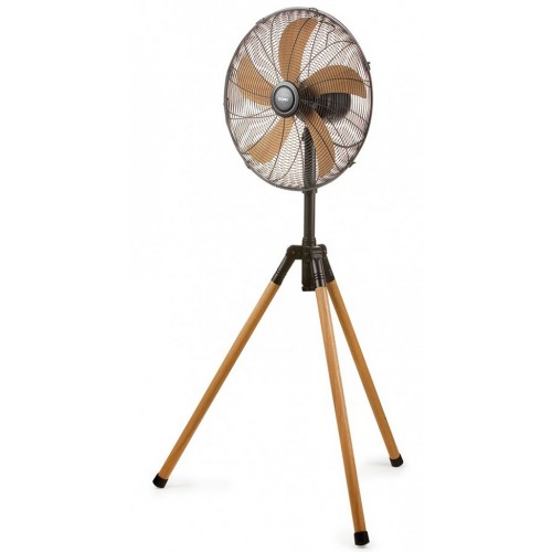 DOMO Stojanový ventilátor imitace dřeva, 45cm, 50W DO8146