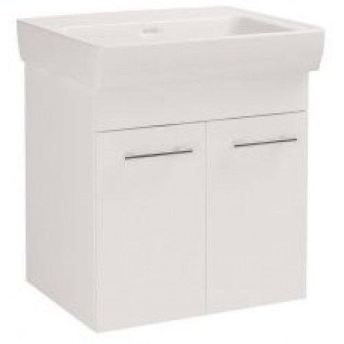 DŘEVOJAS Q 600D skříňka s umyvadlem Q 600, bílá 12734 DŘEVOJAS Q 600D skříňka s umyvadlem Q 600, bílá 12734