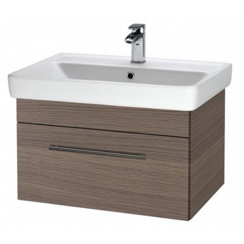 DŘEVOJAS Q UNO 700 FC skříňka s umyvadlem Q 700, dekor cafe vč. boků, úchytka A 28407A