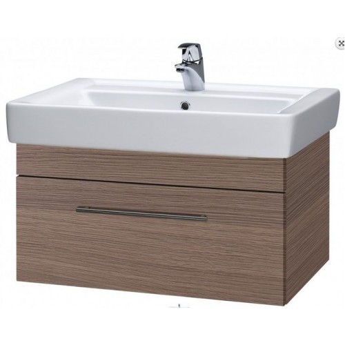 DŘEVOJAS Q UNO 800 FC skříňka s umyvadlem Q 800, dekor cafe vč. boků, úchytka A 28469A