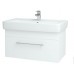 DŘEVOJAS Q UNO 800 skříňka s umyvadlem Q 800, bílá, úchytka ocel 20036B
