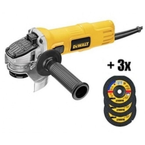 DEWALT úhlová bruska 115mm DWE4050 + 3 x kotouč DEWALT úhlová bruska 115mm DWE4050 + 3 x kotouč