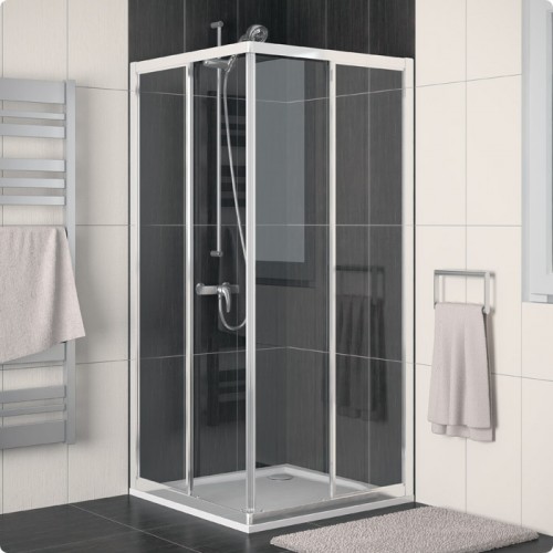 RONAL ECOAC ECO-Line rohový vstup - strana pravá*, 70cm, bílá/plast ECOD07000411