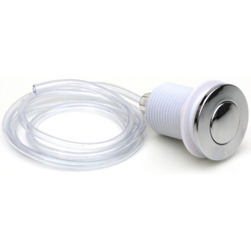 EcoMaster Komplet Pneu-tlačítko včetně hadičky, lesklý chrom 001010211