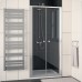 RONAL ECP2 ECO-Line dvoukřídlé dveře, 80cm, aluchrom/čiré sklo ECP208005007