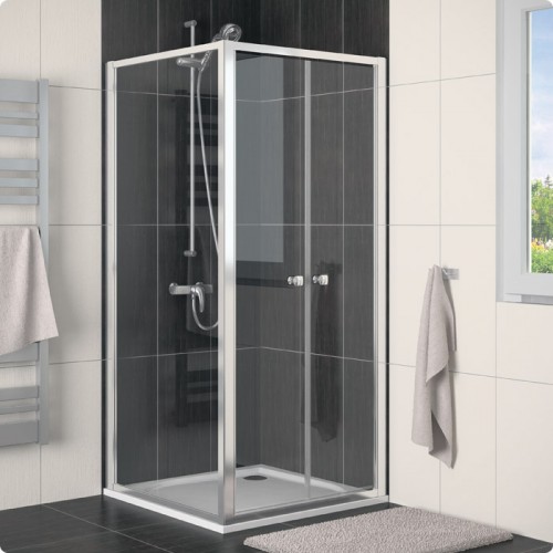 RONAL ECOF ECO-Line boční stěna, 90cm, aluchrom/čiré sklo ECOF09005007
