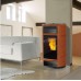 EDILKAMIN ANDE teplovodní kamna na pelety, 18kW, kůže 755560