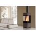 EDILKAMIN CORAL 3 teplovzdušná krbová kamna na dřevo, 6kW, wenge 757160