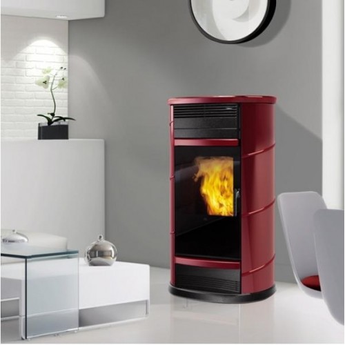 EDILKAMIN FUJI teplovodní kamna na pelety, 18kW, červená 755520 EDILKAMIN FUJI teplovodní kamna na pelety, 18kW, červená 755520