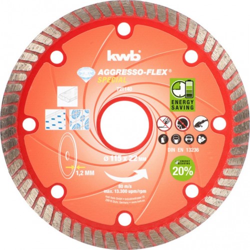 EINHELL Disk řezný diamantový X.THIN115X1,2 KWB 721140 EINHELL Disk řezný diamantový X.THIN115X1,2 KWB 721140