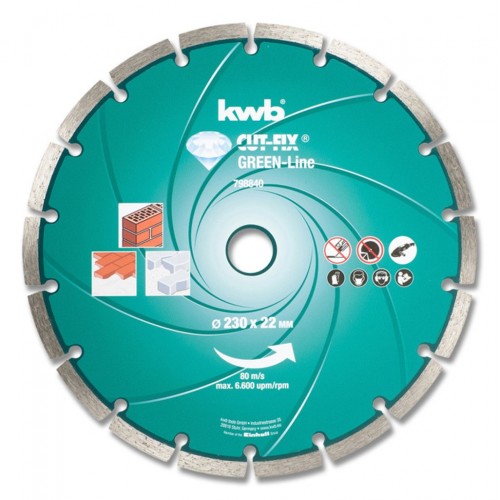 EINHELL KWB GREEN LINE kotouč řezný diamantový 115x22 mm 798140
