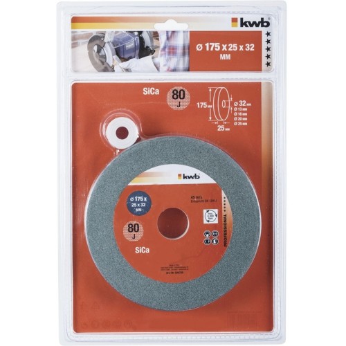 EINHELL Kotouč brusný k dvoukotoučové brusce 175x25 zrnitost 80 KWB 509720