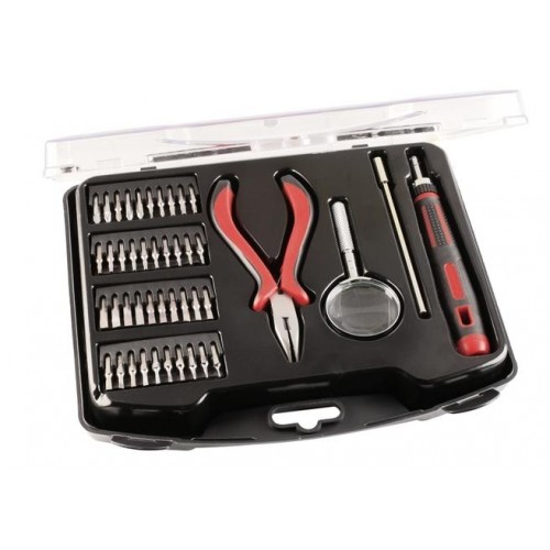 Einhell KWB set nářadí a bity s lupou pro přesnou práci 44-dílný 117200
