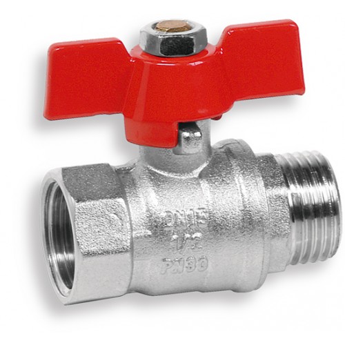 NOVASERVIS Ferro EKO kulový kohout 1/2" motýlek EK113/15