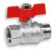 NOVASERVIS Ferro EKO kulový kohout 1/2" motýlek EK113/15