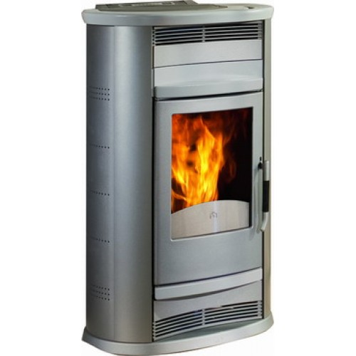 EDILKAMIN ELITE teplovzdušná krbová kamna na dřevo šedé bez ventilátoru 601990