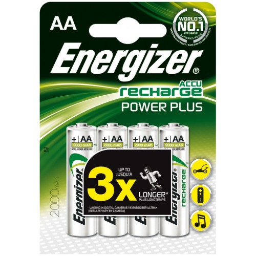 ENERGIZER Nabíjecí tužkové baterie NiMH Power Plus 2000 mAh 4xAA 35035804 ENERGIZER Nabíjecí tužkové baterie NiMH Power Plus 2000 mAh 4xAA 35035804