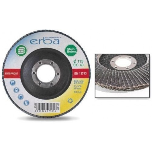 ERBA Lamelový brusný kotouč na kámen 115 mm SiC40 ER-07101