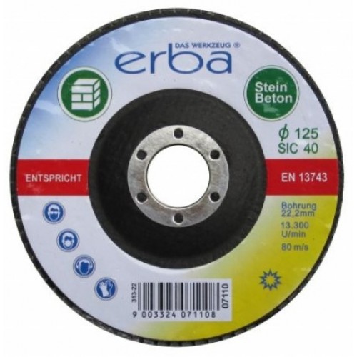 ERBA Lamelový brusný kotouč na kámen 125 mmSiC40 ER-07110