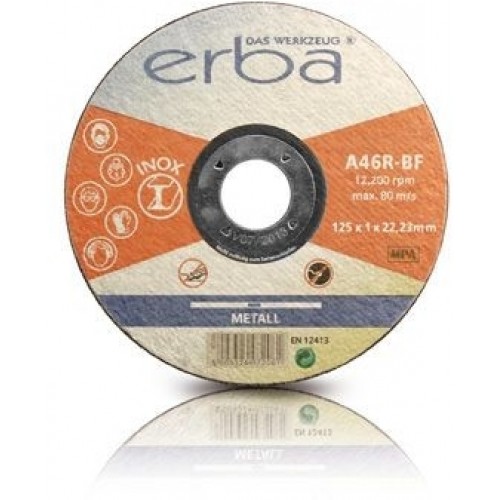 ERBA Řezný kotouč INOX - 5ks - 115 x 1,0 x 22,2mm ER-07201 ERBA Řezný kotouč INOX - 5ks - 115 x 1,0 x 22,2mm ER-07201
