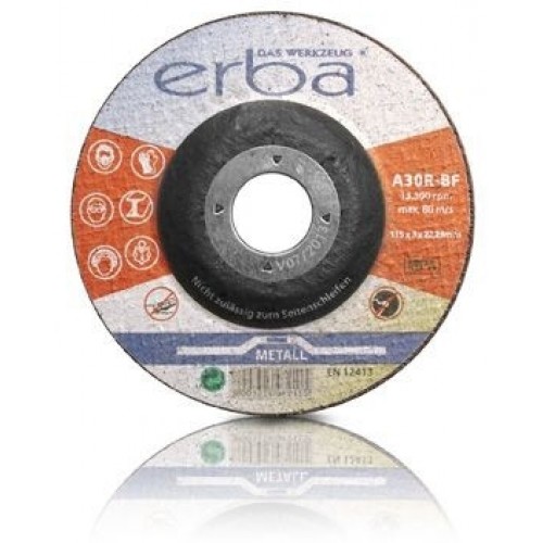 ERBA Řezný kotouč na kov - 10 ks - 115 x 3,0 x 22,2mm A30R-BF ER-07211